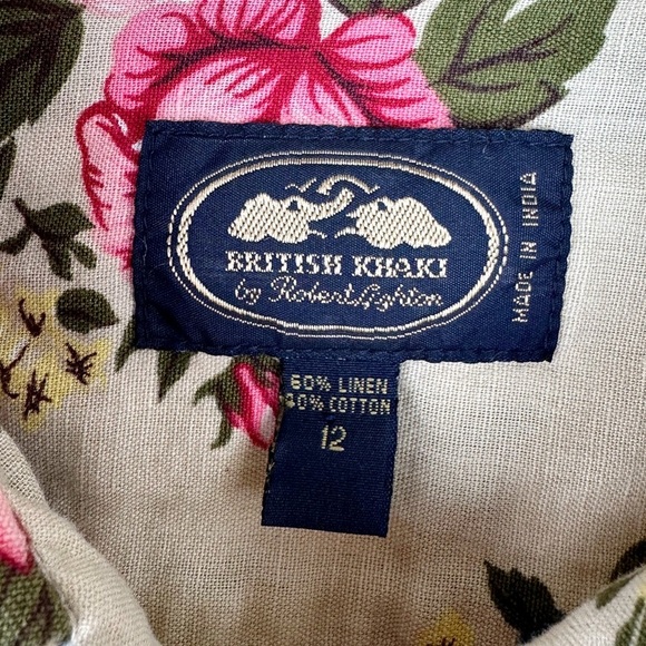 British Khaki by Robert Lighton Floral Blouse - Picture 3 of 6